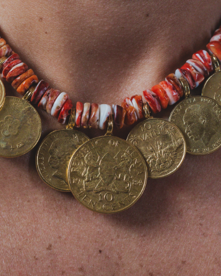 SPINY OYSTER WORLDWIDE NECKLACE