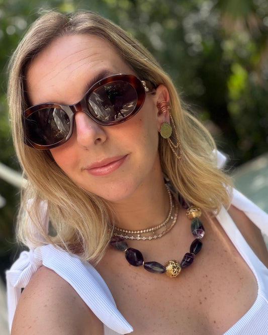 RAINBOW FLOURITE NECKLACE