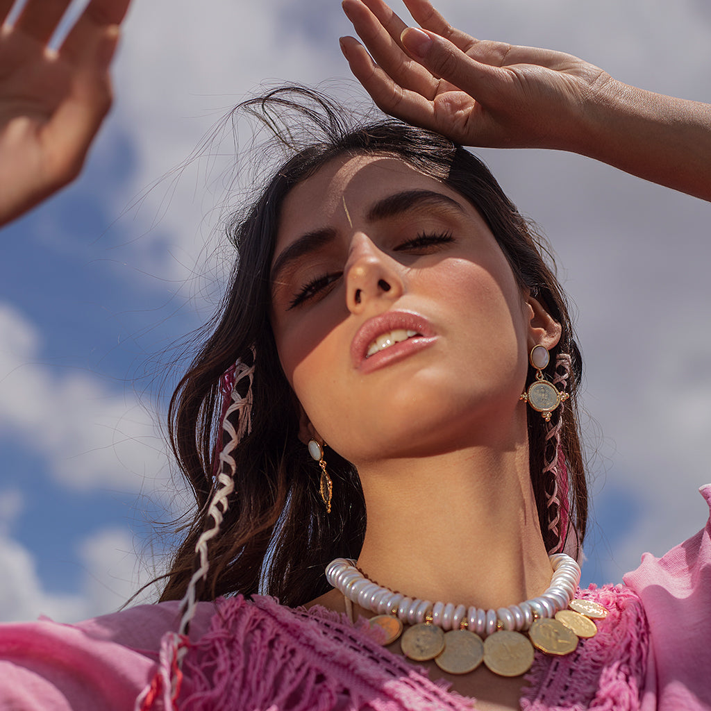 Bangalore Mother of Pearl Earrings