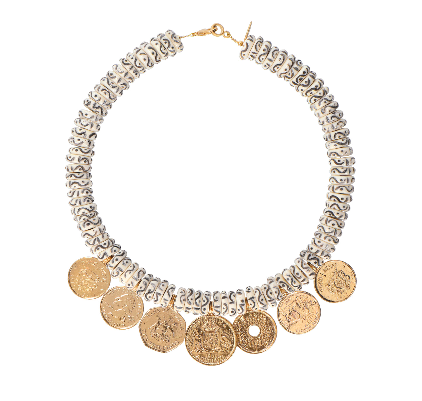 Collar Worldwide White Bone