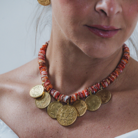 Worldwide Spiny Oyster Necklace