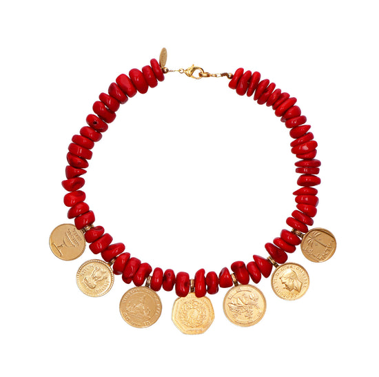 Load image into Gallery viewer, Worldwide Coral Necklace