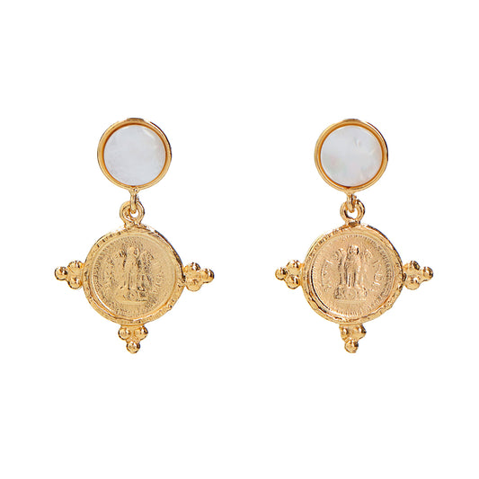 Bangalore Mother of Pearl Earrings