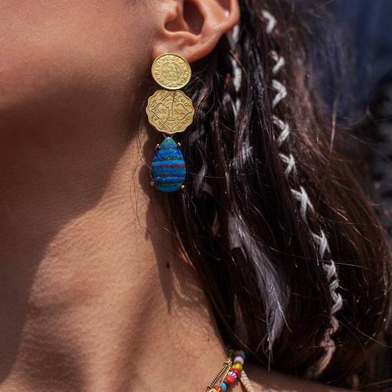 Load image into Gallery viewer, Colonies Calsilica Rainbow Earrings