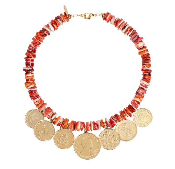 Worldwide Spiny Oyster Necklace