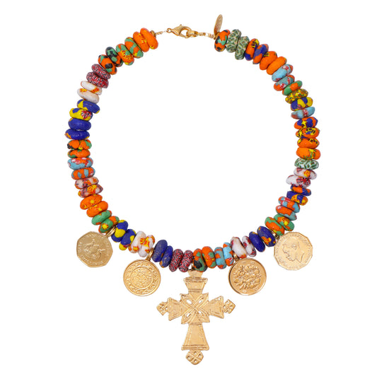 Congo Seaglass necklace